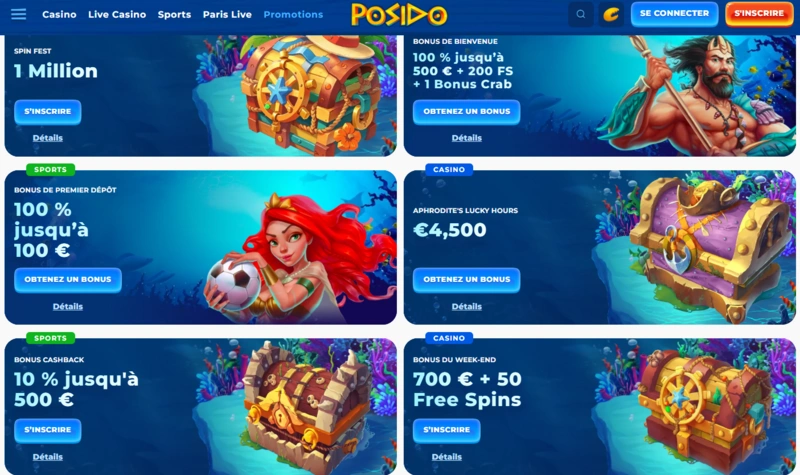 posido promotions page