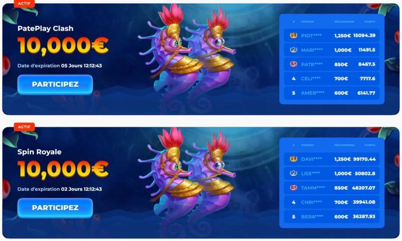 posido tournaments page